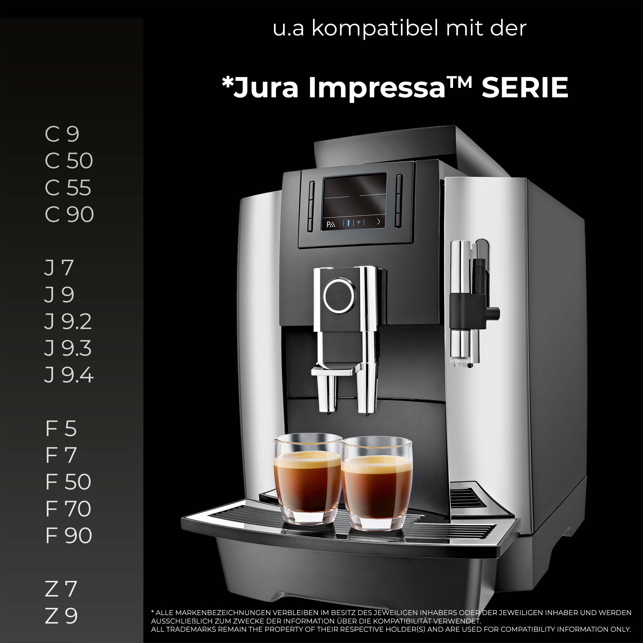 Wiltec 4x CMF001 Kaffeevollautomat Filter Set Jura Blue Ersatzfilter